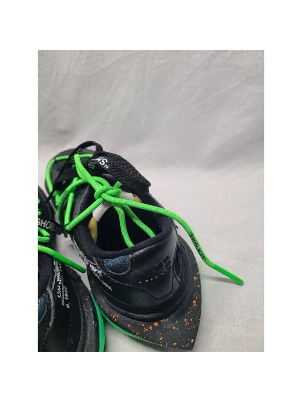 Nike Blazer Low x Off-White ‘77 Black Electro Green Mens Size 6.5 DH7863-100